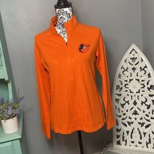 Under Armour Baltimore Orioles Half Zip Orange Size Medium NWT